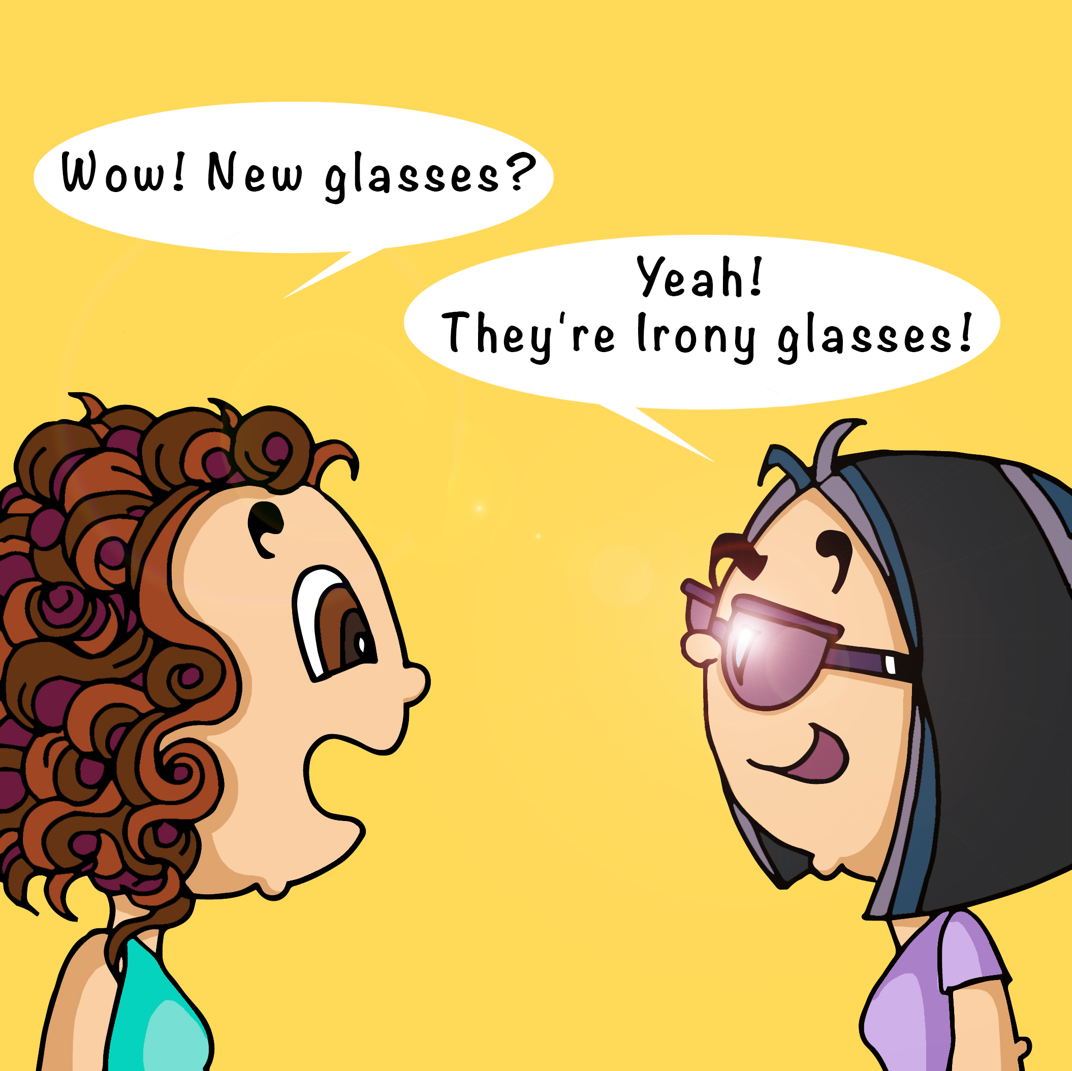 Comic: Irony glasses