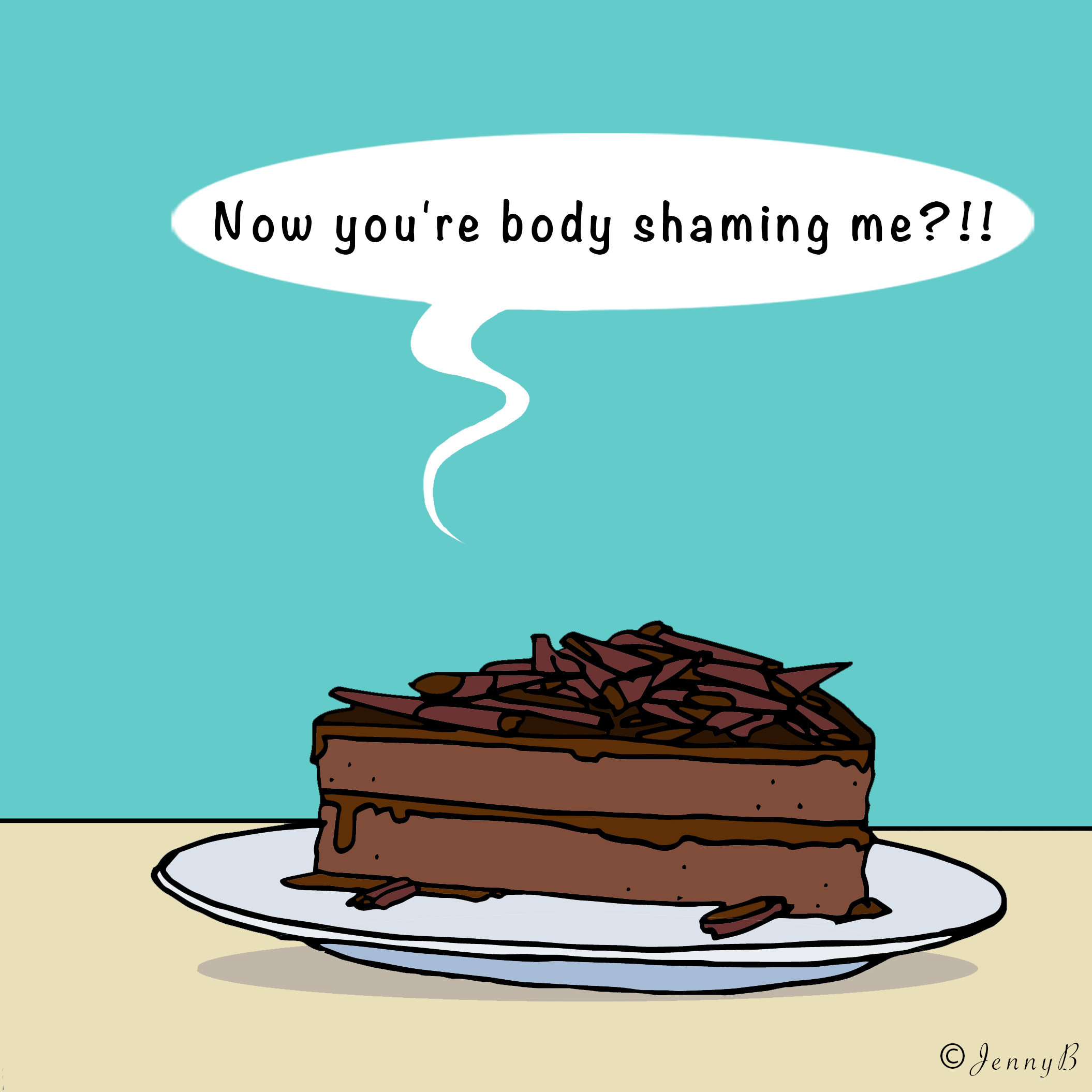 Comic: Body shaming cake