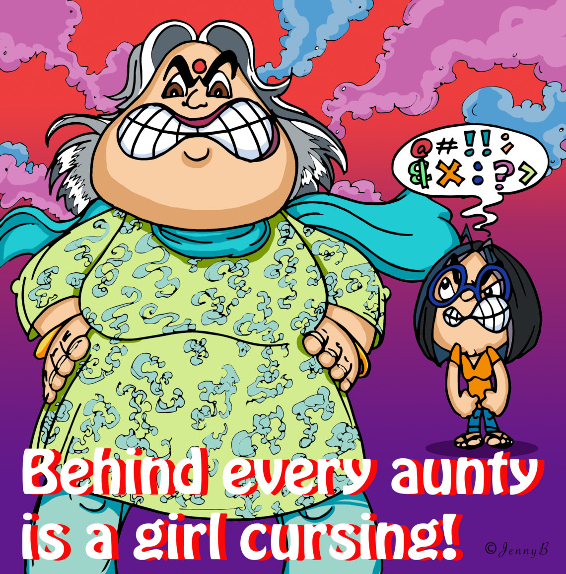 Comic: Behind Every Aunty